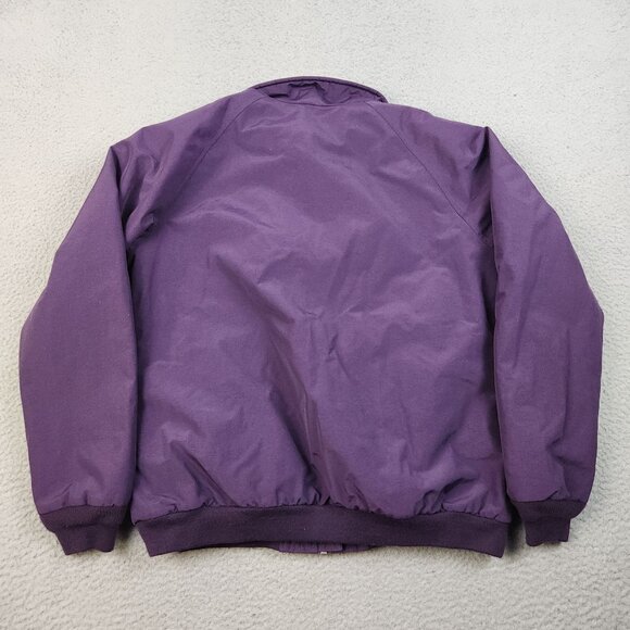 Vintage Lands End Women’s Small Purple Fleece Lined Squall Bomber Jacket Outdoor - Picture 2 of 13